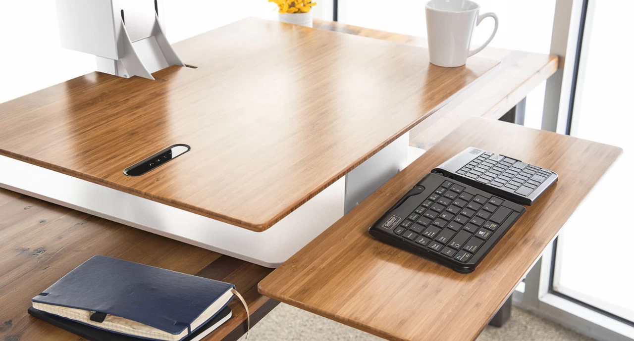 E7 Electric Standing Desk Converter By UPLIFT Desk 6 E7 Electric Standing Desk Converter By UPLIFT Desk - Image 4