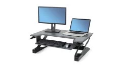 Ergotron WorkFit T Sit-Stand Desktop Workstation -Office Chair ergotron workfit t sit stand desktop workstation erg002 4 05614.1491928330