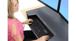 Ergotron WorkFit T Sit-Stand Desktop Workstation -Office Chair ergotron workfit t sit stand desktop workstation erg002 8 66461.1488332538