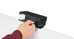 Clamp-On Or Under-Mount Power With USB By UPLIFT Desk -Office Chair gallery pdc003 clamp on or under mount power with usb 04 59293.1631545843