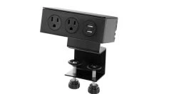 Clamp-On Or Under-Mount Power With USB By UPLIFT Desk -Office Chair gallery pdc003 clamp on or under mount power with usb 05 74804.1631545850