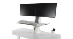Humanscale QuickStand Height Adjustable Workstation - Dual Monitor