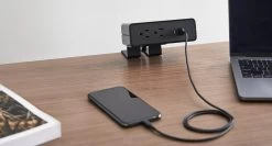 Humanscale NeatHub Clamp-On Or Under-Mount Power With USB