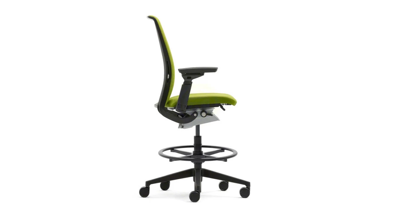 Steelcase Think Drafting Stool In Fabric 5 Steelcase Think Drafting Stool In Fabric - Image 3