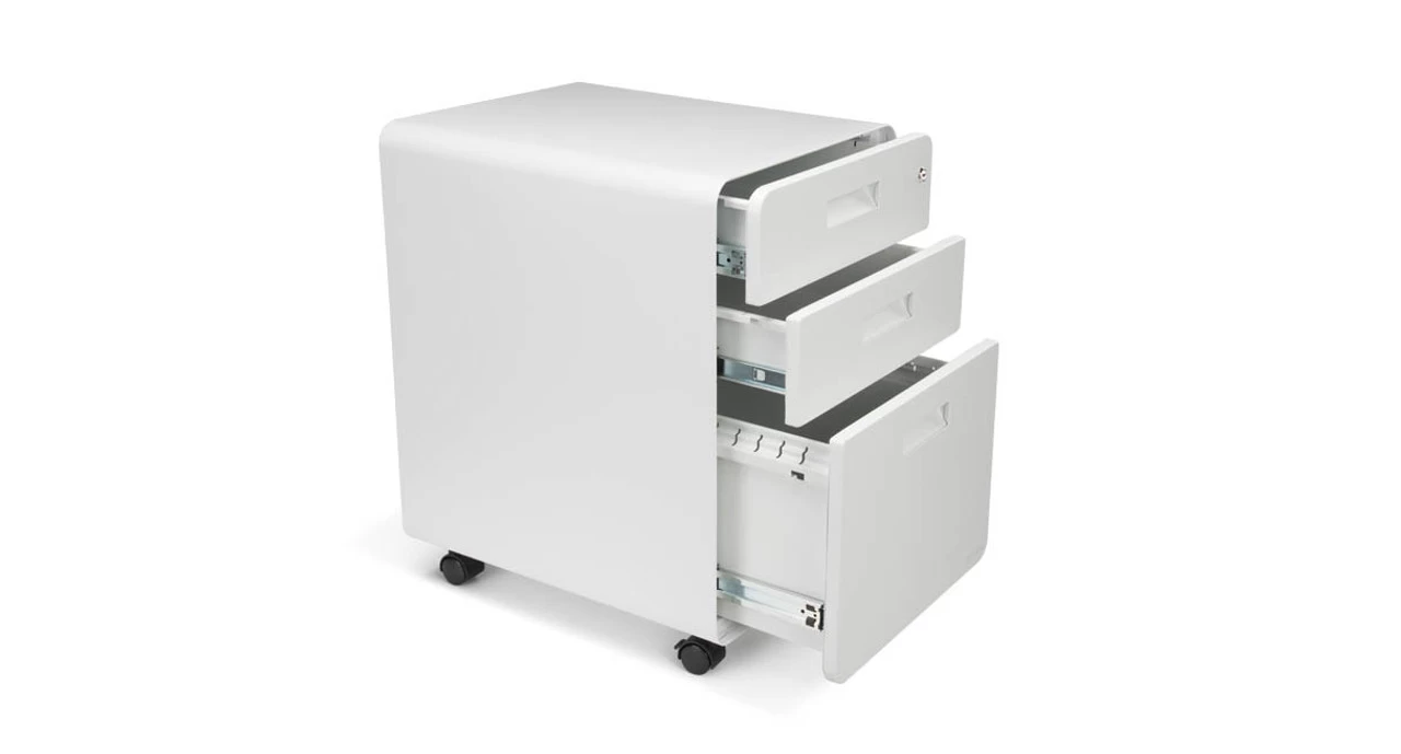 3-Drawer File Cabinet, Rolling By UPLIFT Desk 10 3-Drawer File Cabinet, Rolling By UPLIFT Desk - Image 8